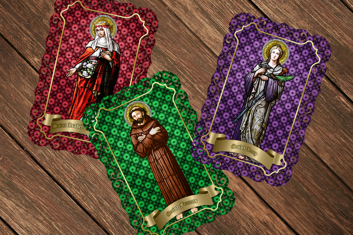 Unique Lace Holy Cards