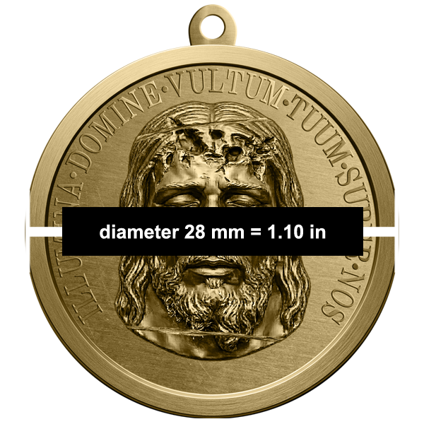 Round Medal Craftsmanship Dimensions and Sizing Chart